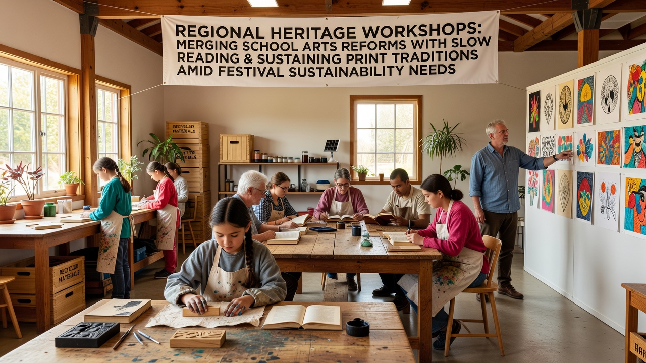 Heritage Workshops Combine Arts Curriculum Updates with Slow Reading to Maintain Print Practices During Sustainable Festival Growth